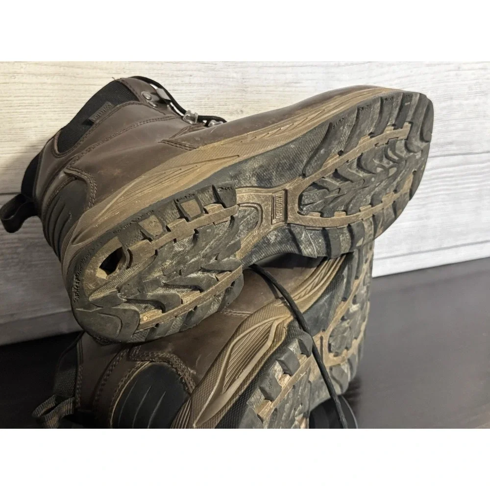 Khombu Men's Ravine Thinsulate Hiking Work Boots Size 12M Brown Leather Lace Up